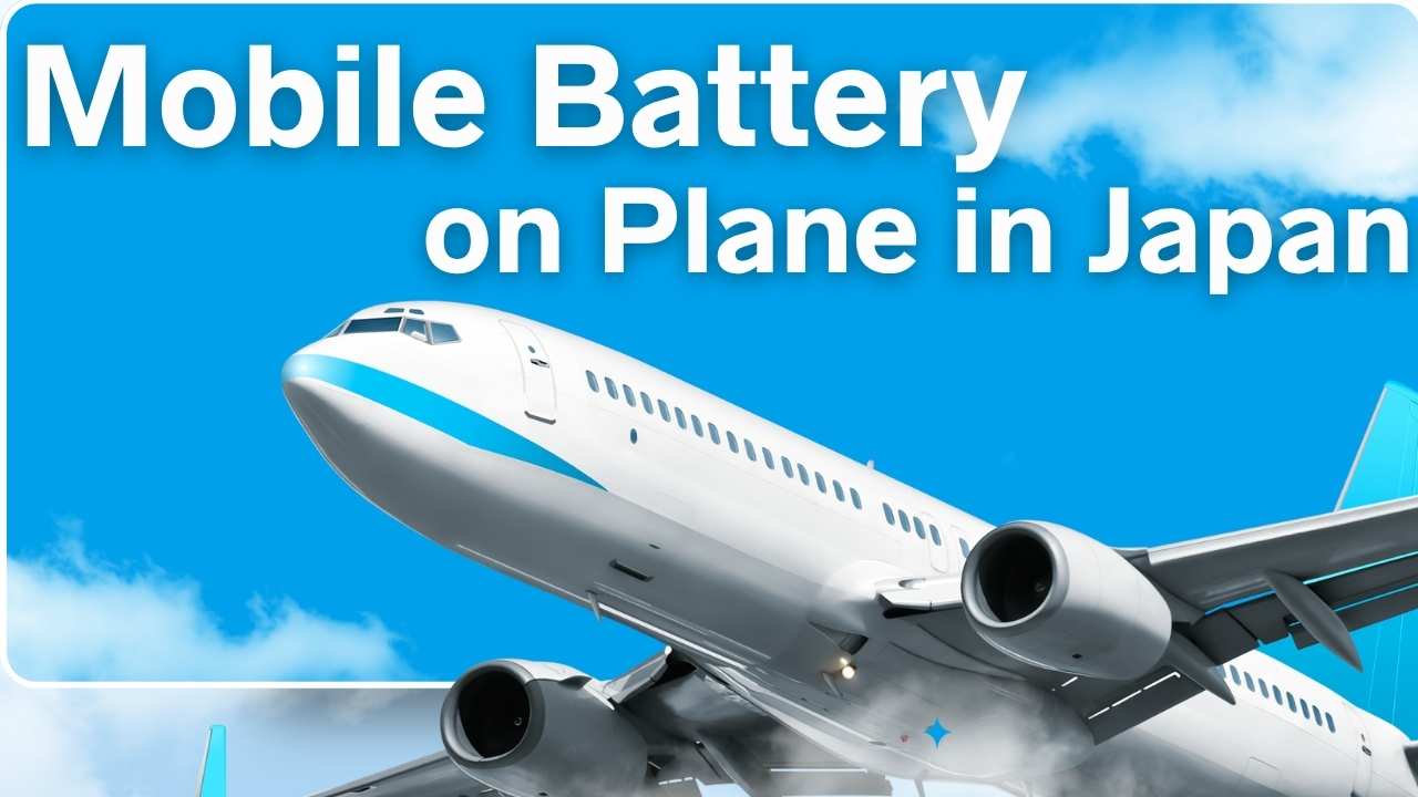 mobile battery on plane in Japan