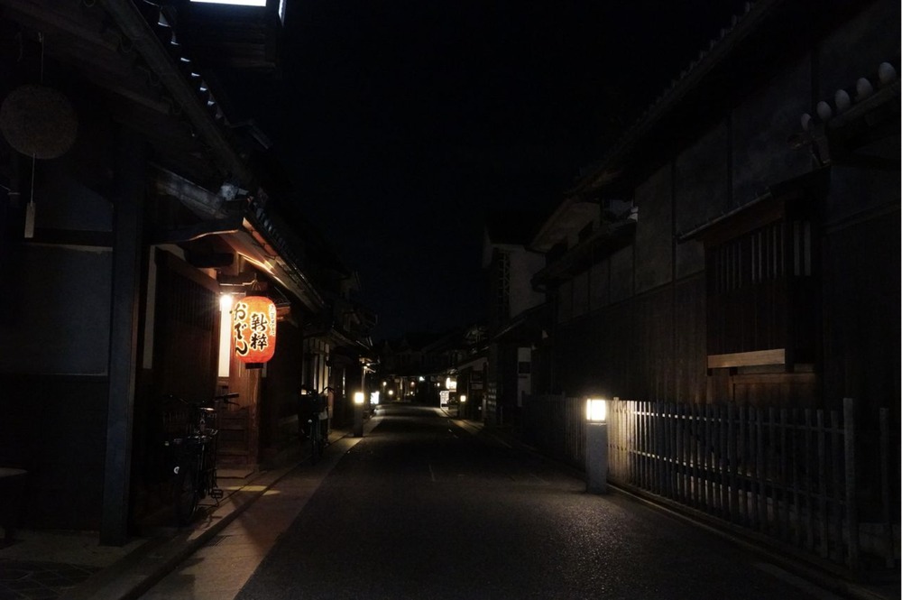 Bikan Historical Quarter at night, Kurashiki