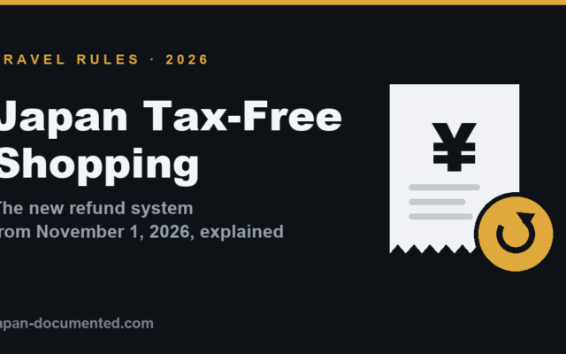 Japan Tax-Free Shopping in 2026: How the New Refund System Works