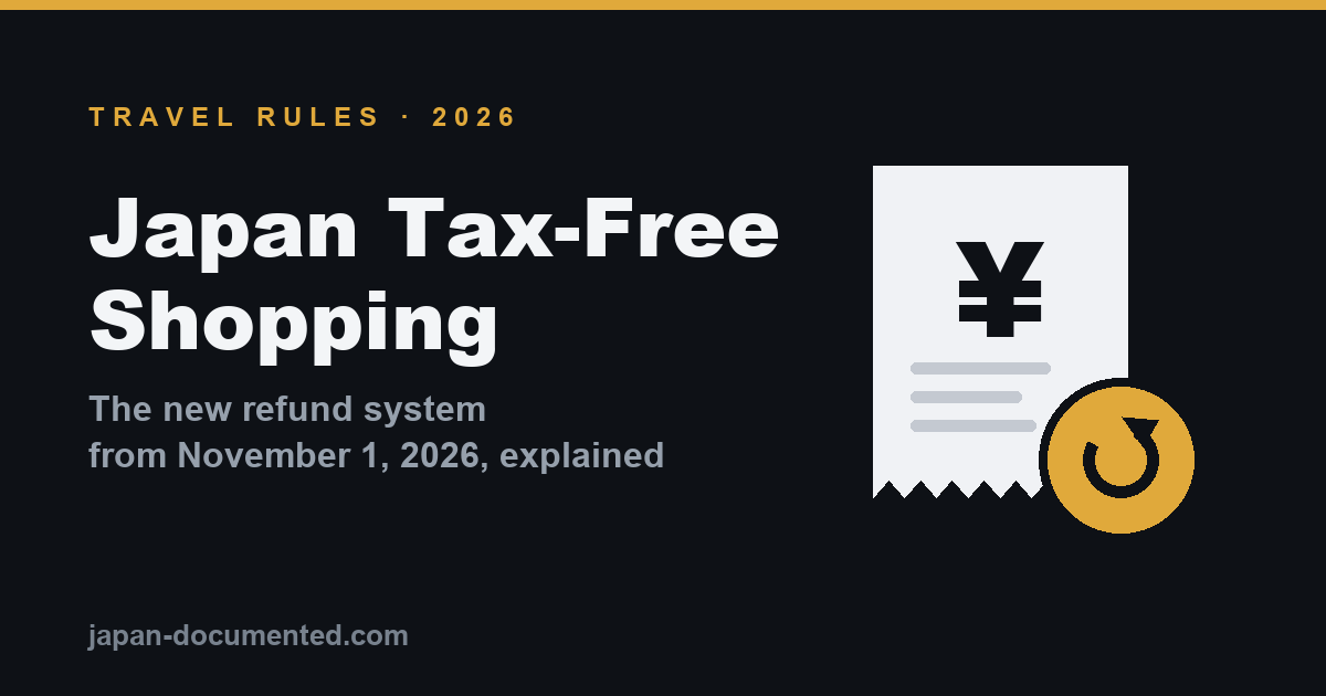 Japan Tax-Free Shopping in 2026: How the New Refund System Works